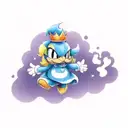 paper Mario the thousand year door shadow queen  tattoo design idea