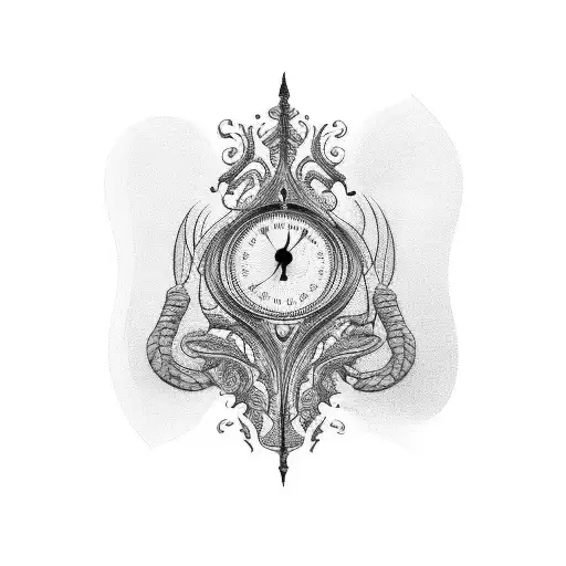 weighing scale tattoo design idea