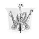 weighing scale tattoo design idea