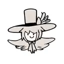 Top hat with feather  tattoo design idea