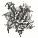 screw perfect  tattoo design idea