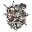 Illyrian warrior   tattoo design idea