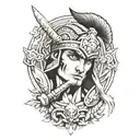 Illyrian warrior   tattoo design idea