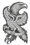 Albanian eagle tattoo design idea
