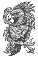 Albanian eagle tattoo design idea