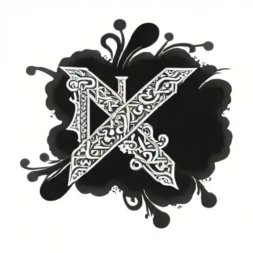 trust no one forearm sleeve tattoo design idea