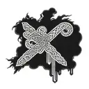 trust no one forearm sleeve tattoo design idea