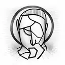 begging man tattoo design idea