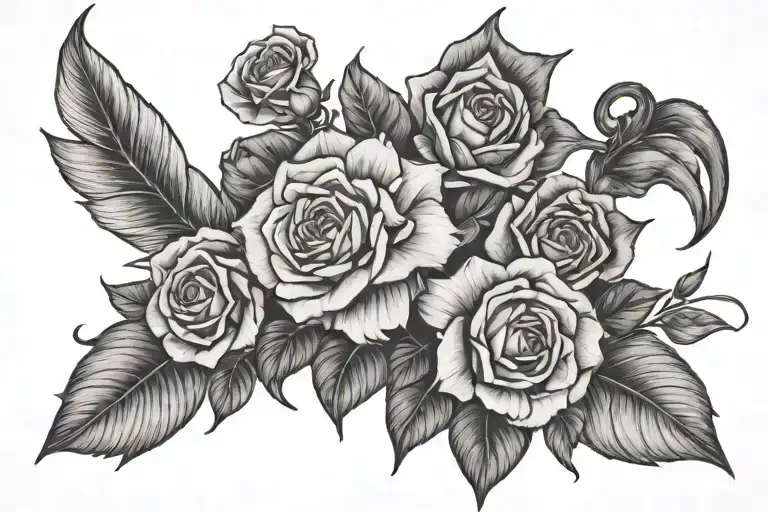 Lucas and violet tattoo design idea