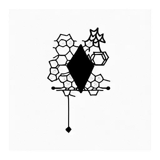 honeycomb tattoo design idea