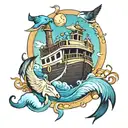 Noahs ark   tattoo design idea