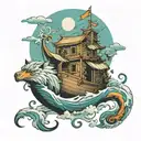 Noahs ark   tattoo design idea