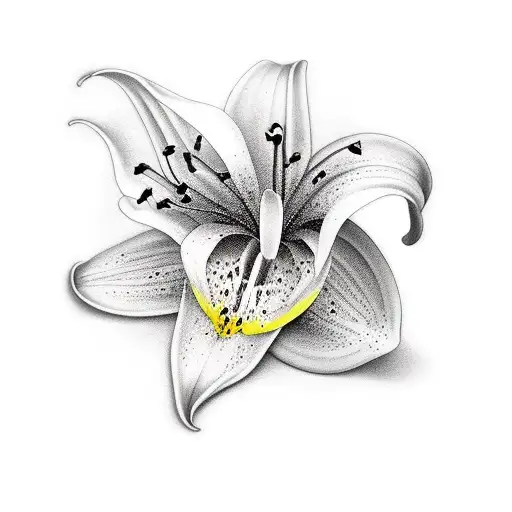 Lily tattoo design idea