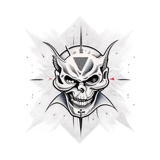  666 tattoo design idea