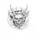  666 tattoo design idea