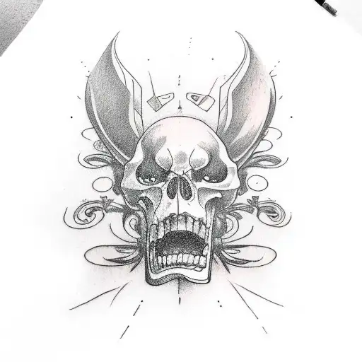 quirky biker tatto tattoo design idea