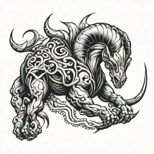 Scorpio Bull Leo tattoo design idea