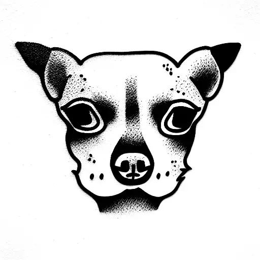 chihuahua tattoo design idea