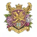 aston villa surrounded by lush tattoo design idea