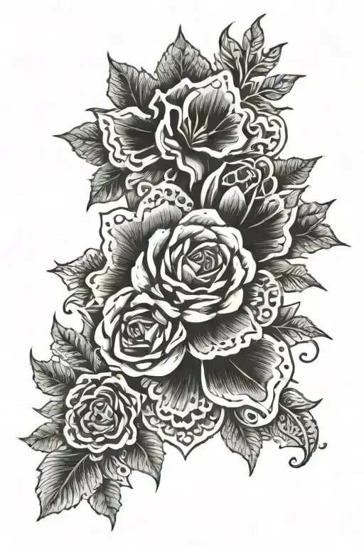 grit and power tattoo design idea