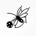Ladybug tattoo design idea