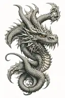 caraxes dragon tattoo design idea
