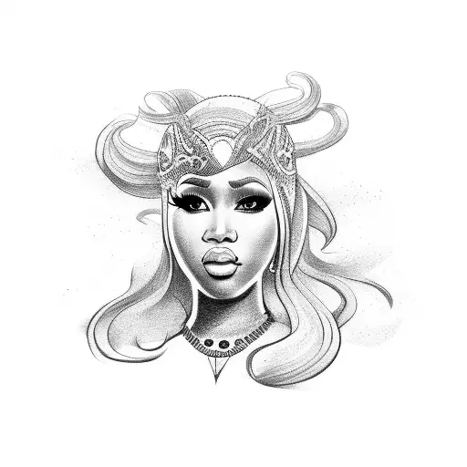 nicki minaj  tattoo design idea