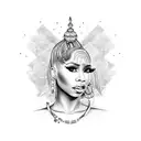 nicki minaj  tattoo design idea