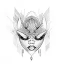 Beyoncé & nicki minaj  tattoo design idea