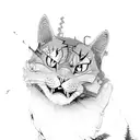 Chainsaws an logs tattoo design idea