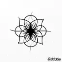fibobbaci carbon atom tattoo design idea