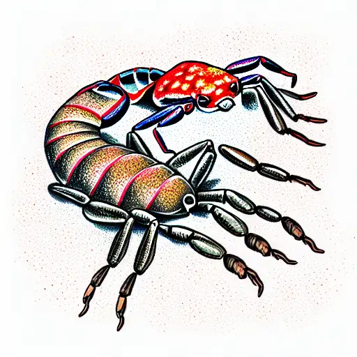 toad kill scorpion  tattoo design idea