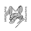 simple sigma chi Greek letters with playboy bunny on top of tbem tattoo design idea