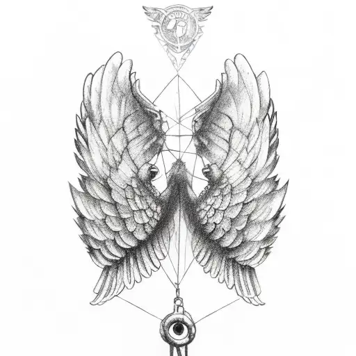 Wings with broken broken chains above the words "son of anarchy" tattoo design idea