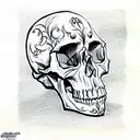 Skull tattoo design idea