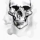 Skull tattoo design idea