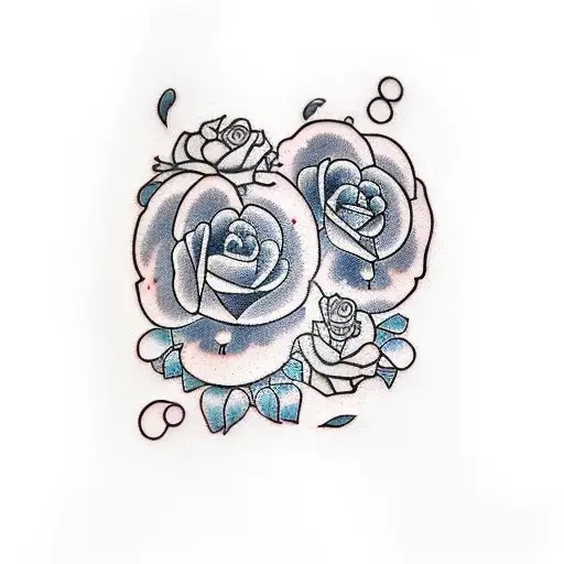 matching mom and daughter tattoo design idea