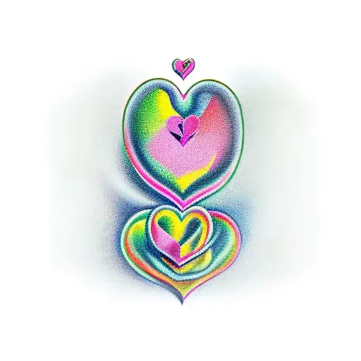  3 hearts tattoo design idea