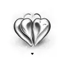  3 hearts tattoo design idea