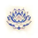 Lotus flower intertwined with an abacus symbolizing balance and harmony in accounting tattoo design idea