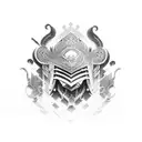 emmanuel name  samurai tattoo design idea