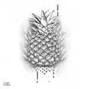 Pineapple tattoo design idea