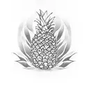 Pineapple tattoo design idea