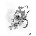  monkey king tattoo design idea