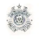 Cruz latina  tattoo design idea