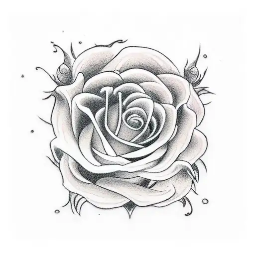 eragon Harry Potter Star Wars 5 red roses 2 white roses tattoo design idea