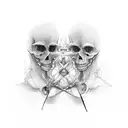 Certainly! Here's another symbolic representation for a couple in a committed relationship with unique dynamics:  The de tattoo design idea