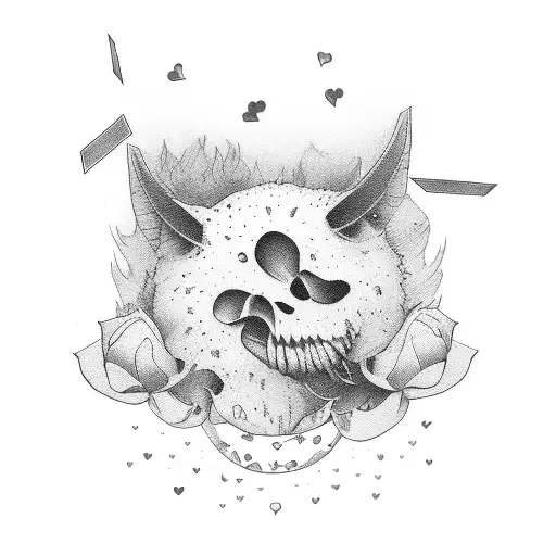 heartbreak in love and responsibility  tattoo design idea