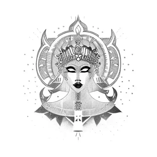 empress tattoo design idea