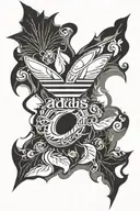 Adidas logo tattoo design idea